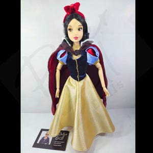 Disney snow white inspired ooak doll custom made classic blue yellow dress and red cloak outfit