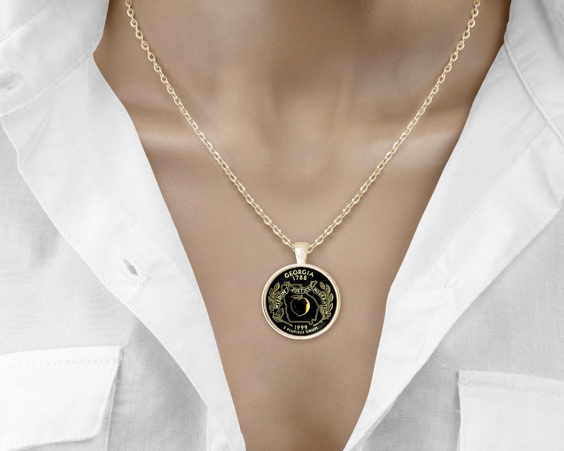 Necklace Home State Jewelry Etsy