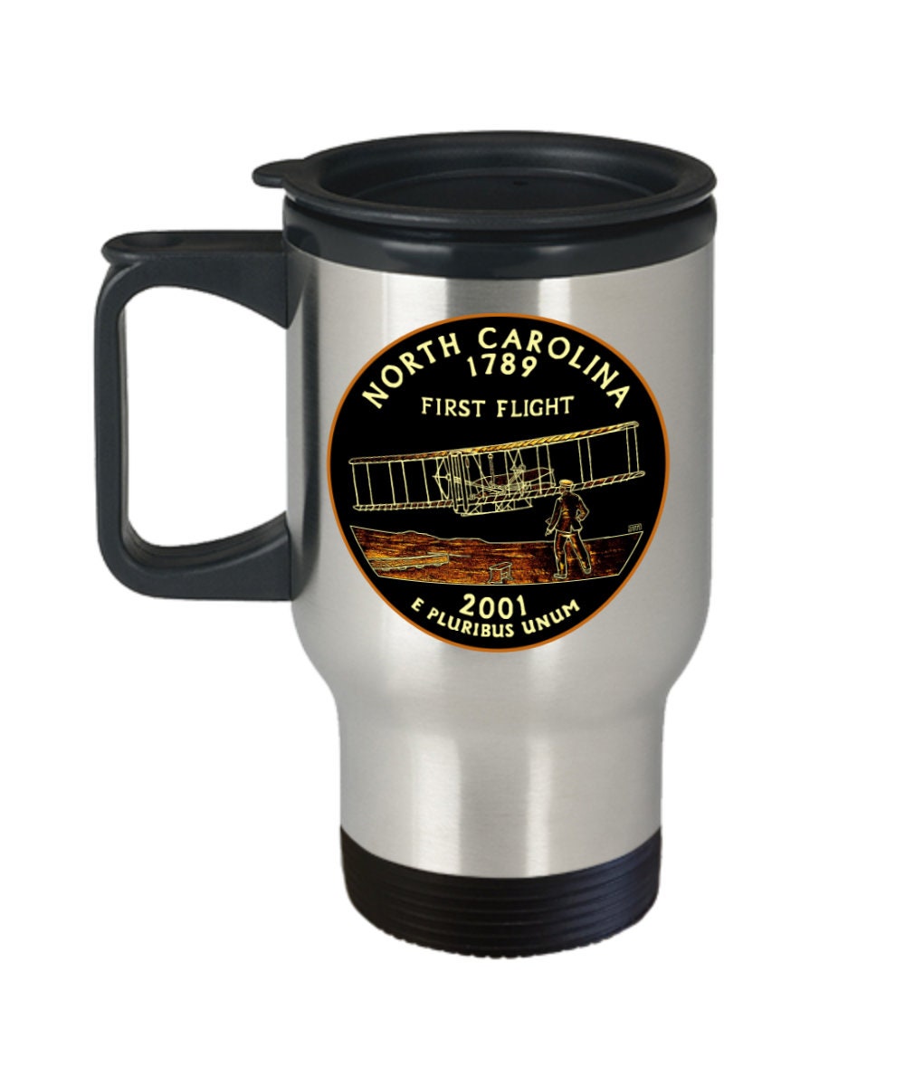 North Carolina Coffee Travel Mug Home State Souvenir Etsy Nederland