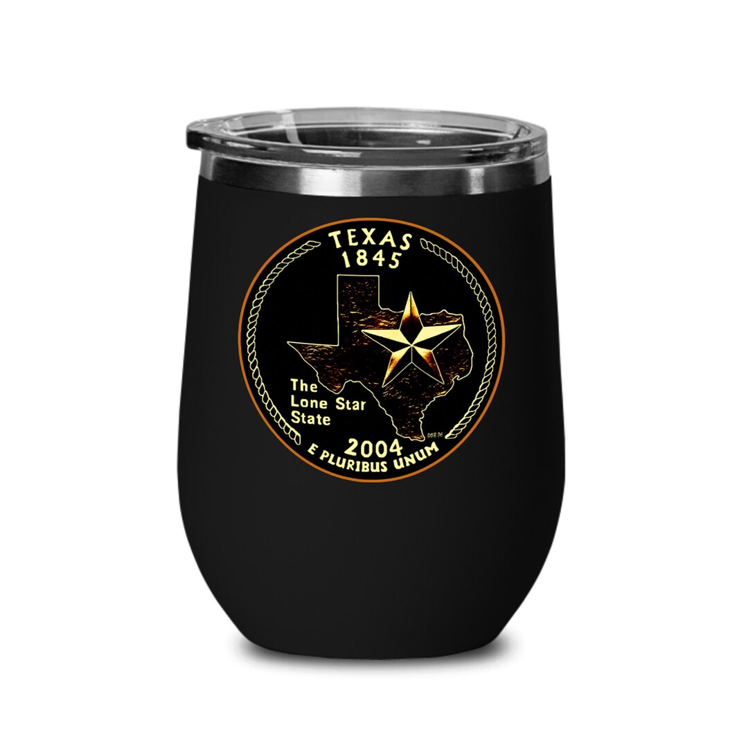 Texas Wine Glass Home State Souvenir Etsy