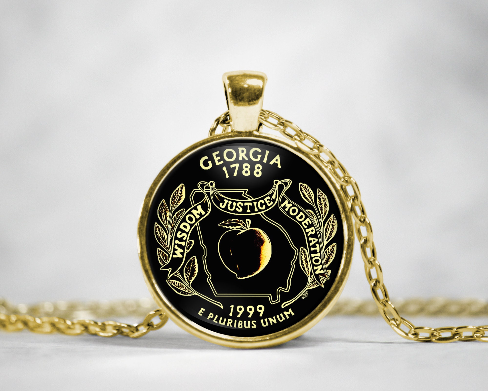 Necklace Home State Jewelry Etsy