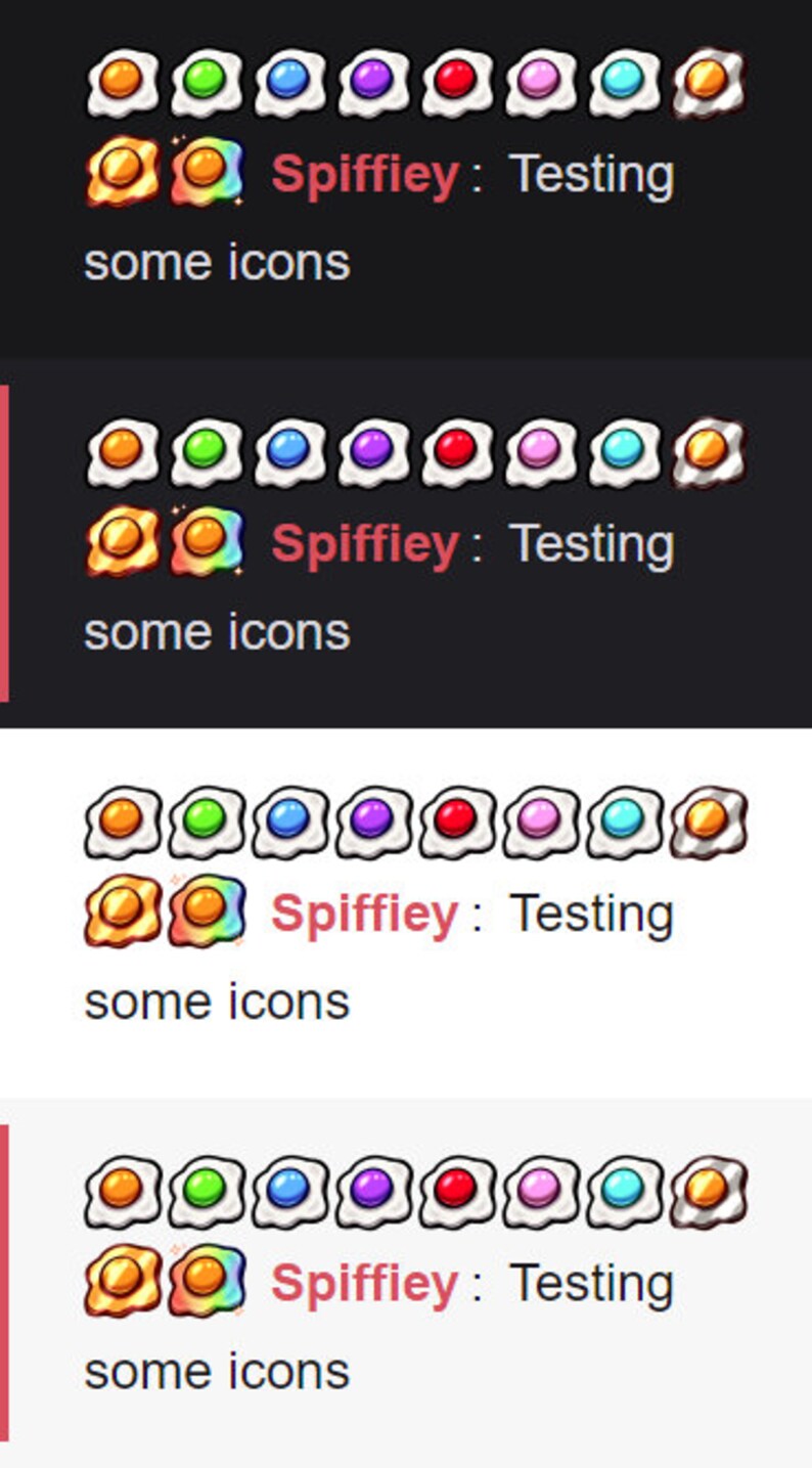 Fried Egg Twitch Badges Etsy