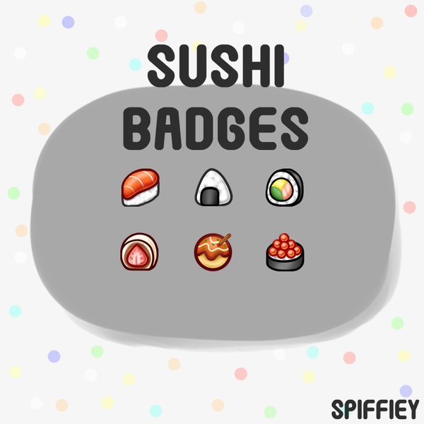 Sushi Twitch Badges