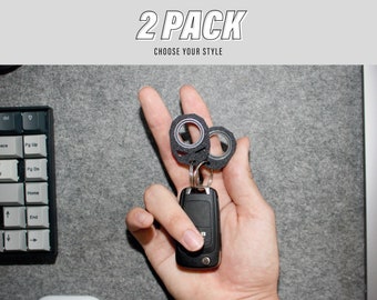Llaveros Spinly Fidget -2 PACK- Key Spinner para movimientos geniales - Karambit Style Keychain - Schlüsselanhänger