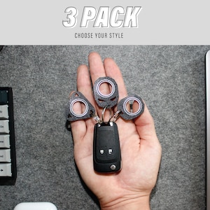 Spinly Fidget Keychains -3 PACK- Key Spinner for cool moves - Karambit Style Keychain - Schlüsselanhänger