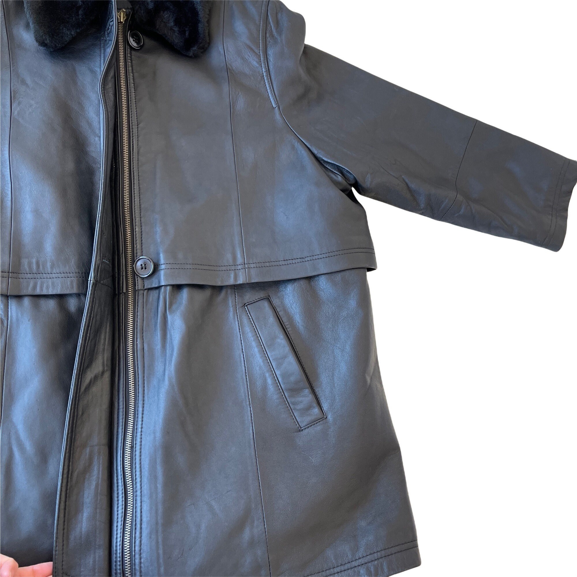 Komitor leather jacket deals