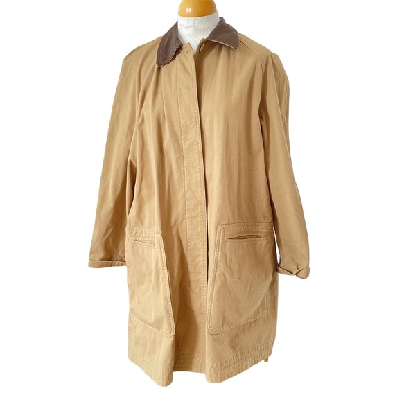 Vintage Barn Coat Canvas Chore Brown Button up Jacket Liz Etsy