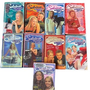 Sabrina The Teenage Witch Books Set 9 serie TV Bundle Lotto anni '90 '00 Libro in brossura per giovani adulti Capitolo VTG Regalo per i lettori