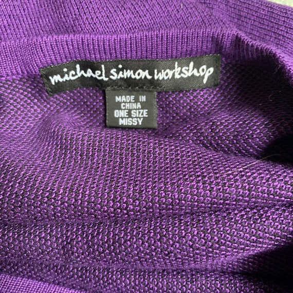 Michael Simon Workshop Poncho Sweater Wearable Ar… - image 9