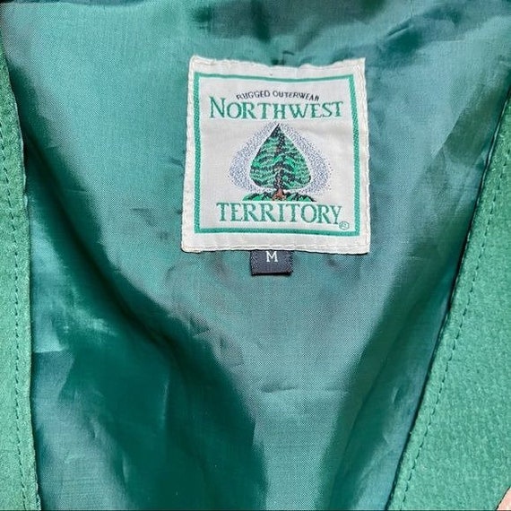 Vintage NORTHWEST TERRITORY Vest Argyle Suede Lea… - image 3