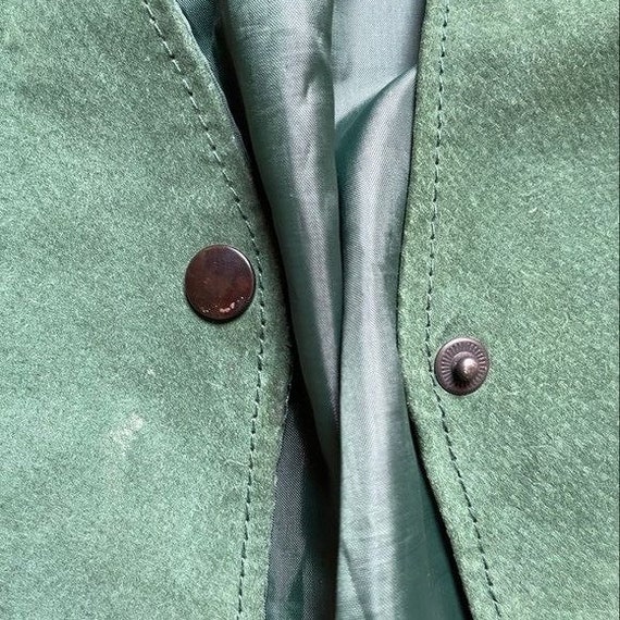 Vintage NORTHWEST TERRITORY Vest Argyle Suede Lea… - image 6