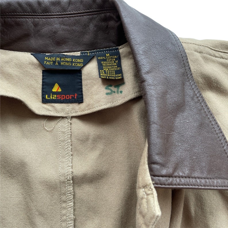 Vintage Barn Coat Canvas Chore Brown Button up Jacket Liz Etsy