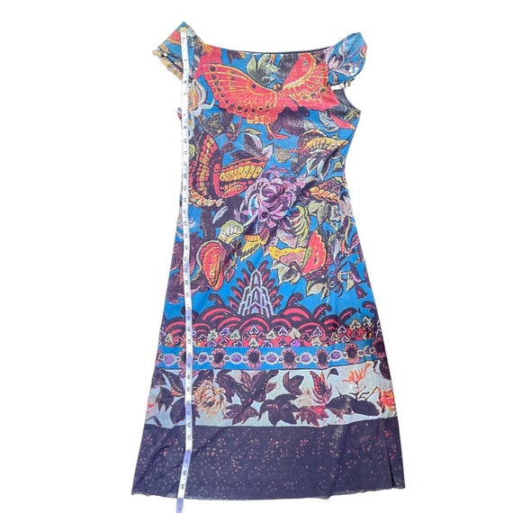 Jupe Vintage Vivienne Tam En Nylon Imprimé Tigre - Taille 0/1, Multicolore - Occasion Très Bon état - Style Midi