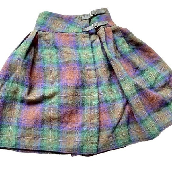 Plaid Wrap Skirt - Etsy