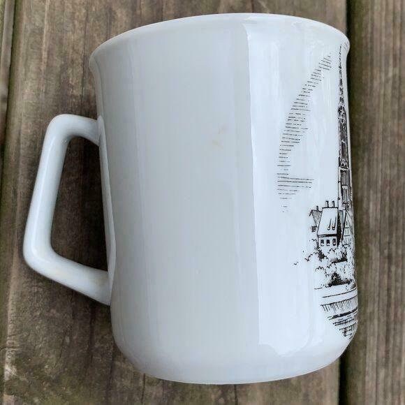 Dr Merkle Atelier Ulm Germany Mug Souvenir white Black vintage Etsy
