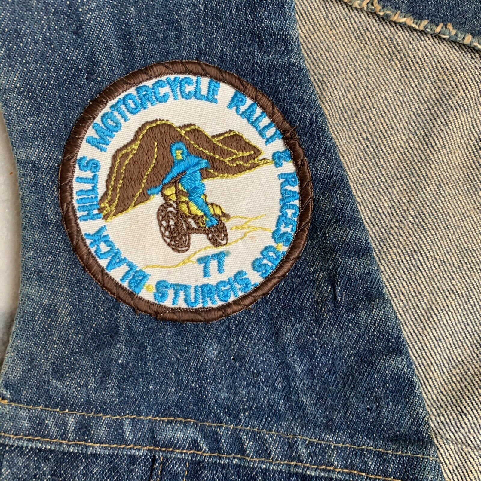 Sturgis Rally Patch Collection Denim Motorcycle Jean Jacket | Etsy