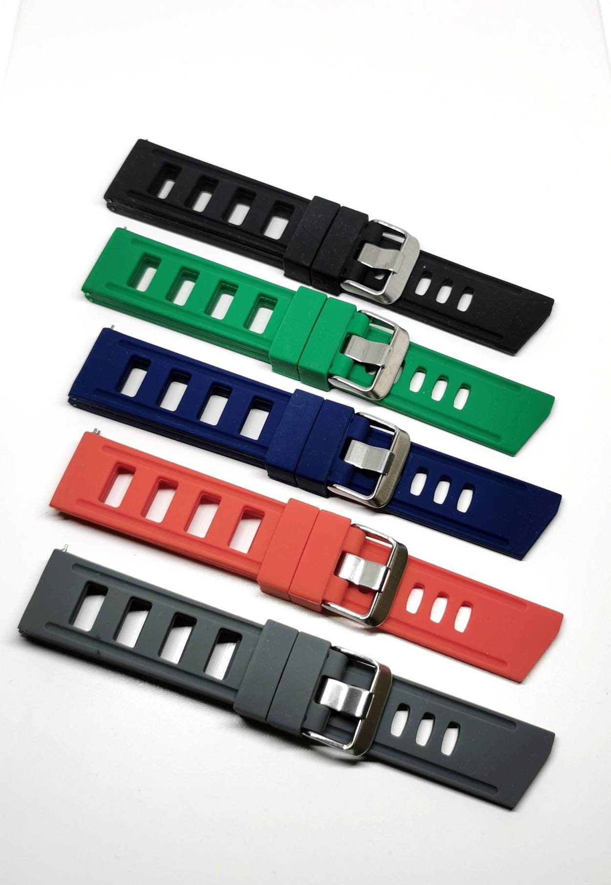 Quick Release Rubber Isofrane Style Watch Strap 20mm or 22mm | Etsy Ireland