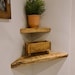 Shelf - Corner Shelf - Reclaimed Scaffold Board Chunky Shelves 