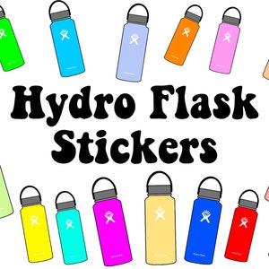 Blue Hydro Flask Sticker for Sale by MaPetiteFleur