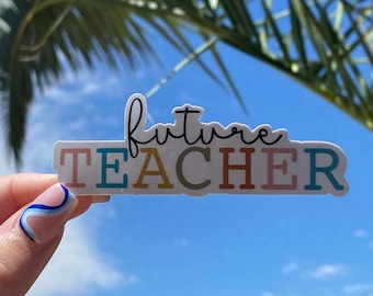 Pegatina de futuro profesor/a/de vuelta al cole/AdventureStickers/vinilo