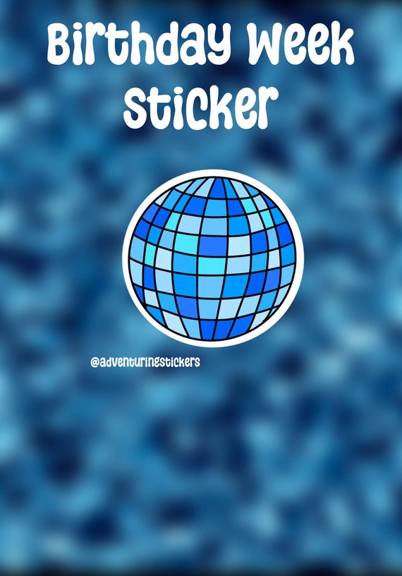 35x Disco Ball Stickers, Party Stickers, Dance Party Stickers, Party Favours