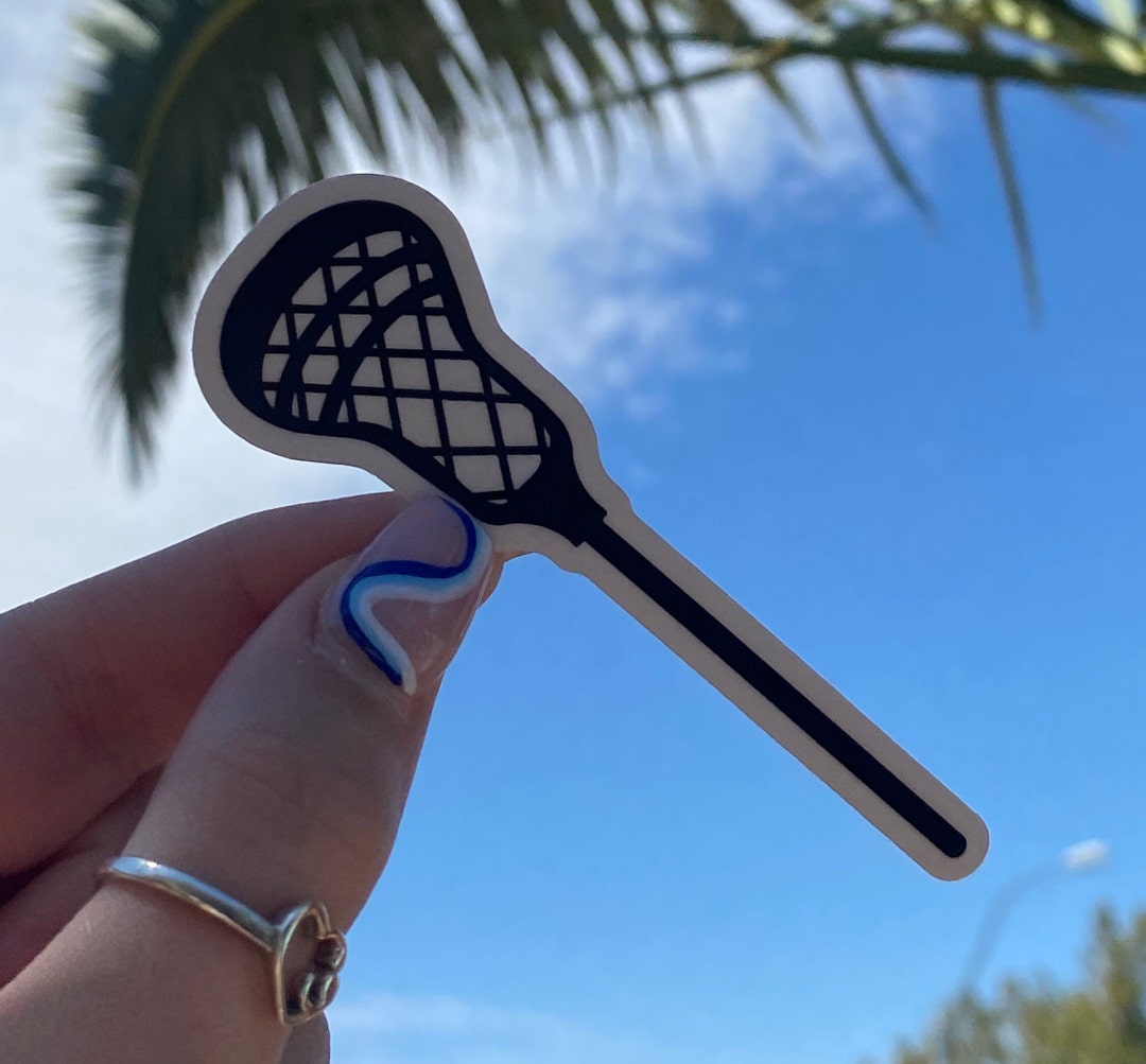 Lacrosse Stick Vinyl Sticker Adventuringstickers Sport Etsy
