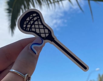 Pegatina de vinilo para palo de lacrosse / Pegatinas de aventura / Pegatina deportiva / Pegatina de vinilo / Brillante / Pegatinas de lacrosse / Palo de lacrosse