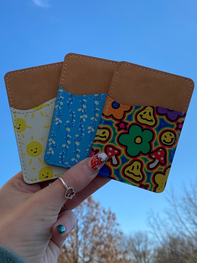 Card Holder | 40+ Patterns | Adventuringstickers |Phone Wallet | Card Caddy | Card Wallet | IPhone Card Holder 