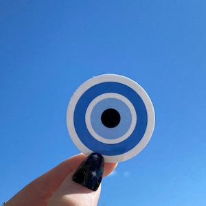 Evil Eye Sticker | Adventuringstickers | Stickers | Evil Eye | Vinyl Stickers | Summer Stickers | Cute Stickers | Trendy | Manifesting