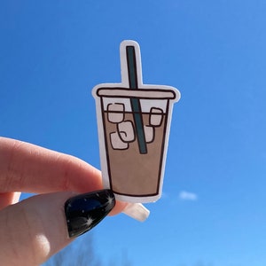 Iced Coffee Sticker | Adventuringstickers | Coffee Sticker | Coffee | Vinyl Sticker | Cute Sticker | Iced Coffee | Coffee Cup