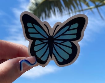 Butterfly Sticker | Adventuringstickers | Stickers | Butterfly Sticker | Blue Butterfly | Vinyl | Cute Stickers | Animal Sticker | Insect |