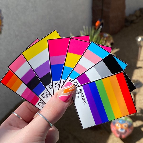 Pride Flag Paint Swatches | | Adventuringstickers |Cute Stickers|Stickers|Vinyl Stickers|Rainbows|LGBTQ+ | Pride Collection | Pride Stickers