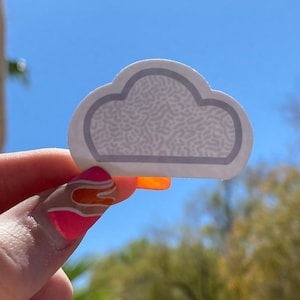 Cloud Doodle Sticker | Adventuringstickers | Doodle Collection | Stickers | Vinyl Stickers | Cloud Sticker | Cute Sticker | Trendy Sticker