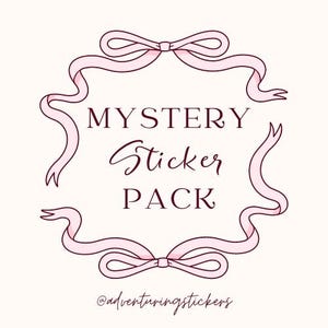 Mystery Sticker Pack (5 Stickers) | Adventuringstickers | Stickers | Vinyl Stickers | Mystery Sticker | Sticker Pack | Cute Stickers |