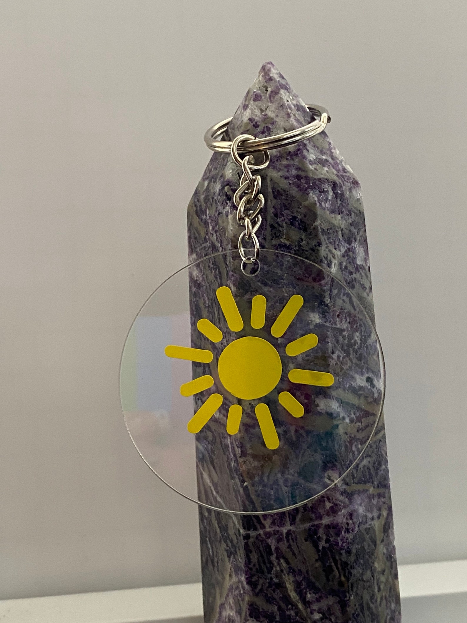 Sun Keychain | Adventuringstickers | Vinyl | Keychain | Sun Design ...