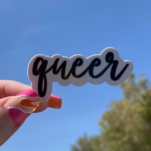 Queer Sticker | Adventuringstickers | Rainbow | Stickers | Vinyl Sticker | LGBTQ | Pride Stickers | Pride Collection | Cute Stickers | Queer