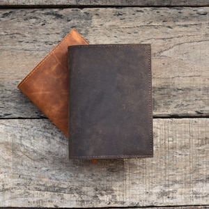 Handmade Leather Journal, Vintage Journal, Personalized Diary, Sketchbook, Travel Diary, Dark Brown, Natural paper Gift for him/her