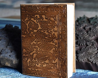 Handmade Leather Journal Notebook or Sketchbook /vintage Brown,natural paper