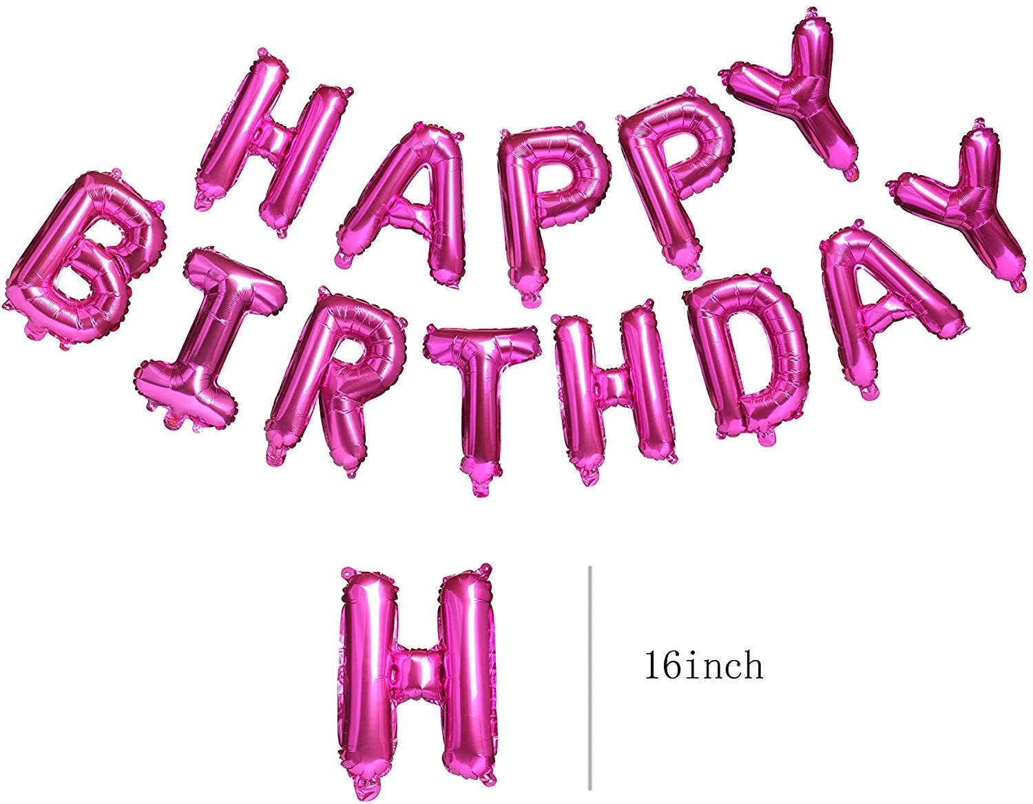 Happy Birthday Balloons Banner Bunting Self Inflating - Etsy UK