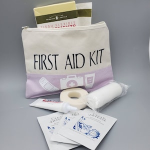 first aid bag, hangover kit, mini medical bag, the ouch pouch, gifts at work, bachelorette gift