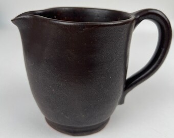 Vintage brown terracotta creamer pitcher