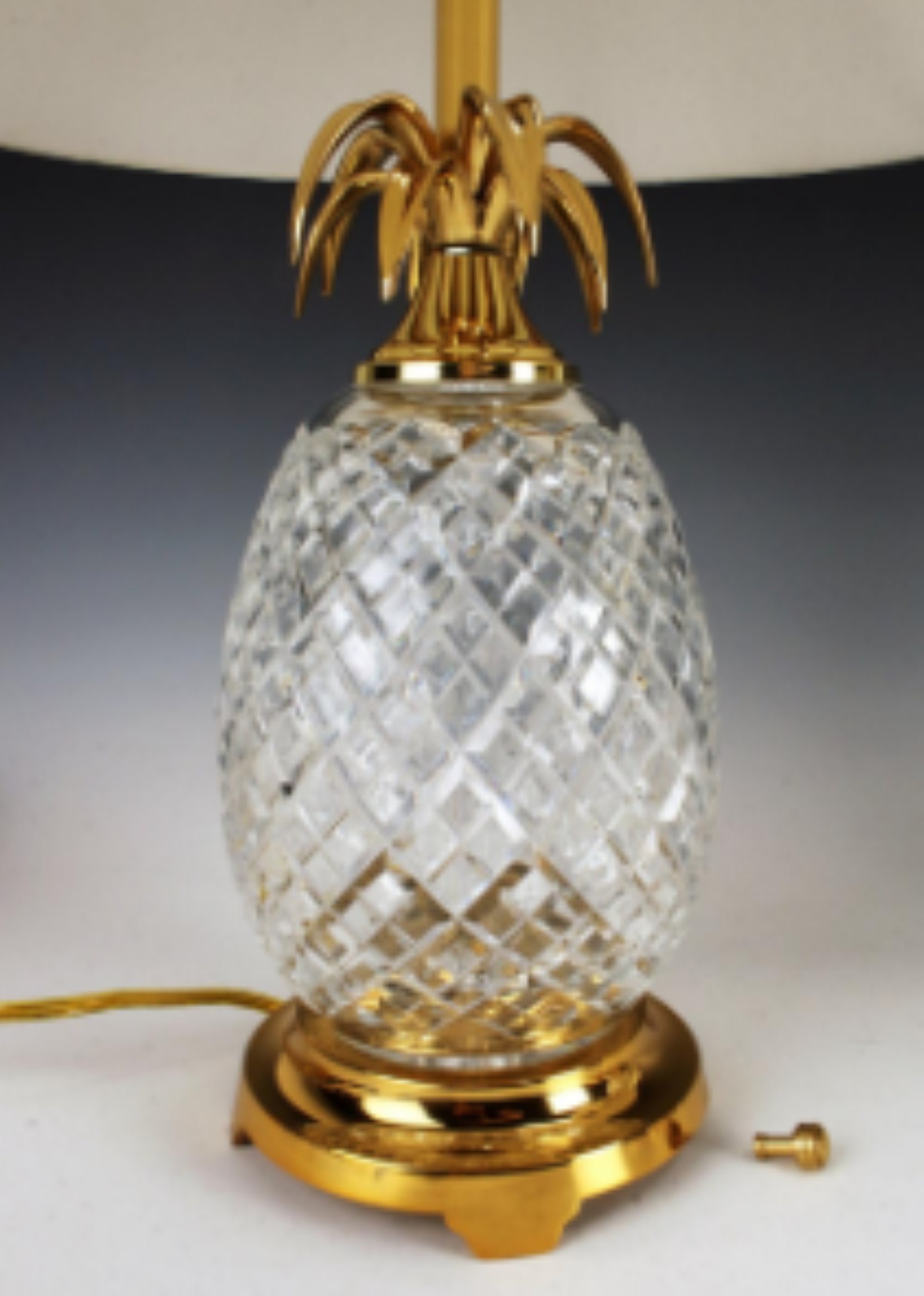 Waterford Crystal Pineapple Lamp Etsy