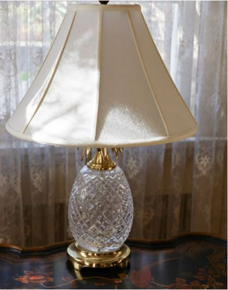 Waterford Crystal Pineapple Lamp Etsy