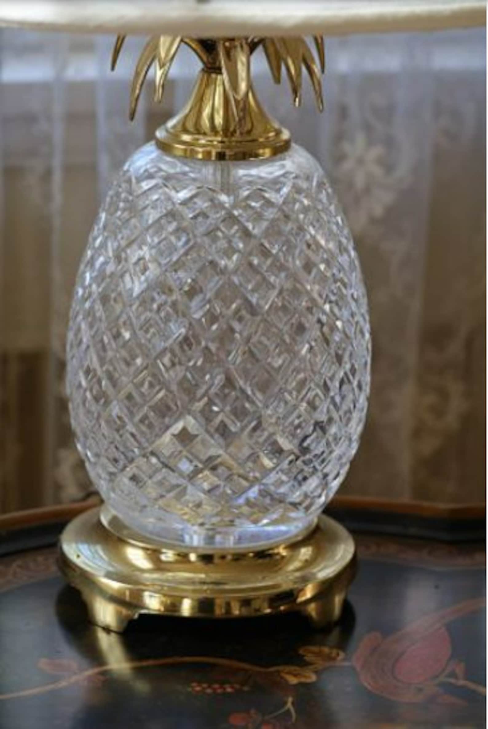 Waterford Crystal Pineapple Lamp Etsy