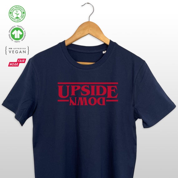 Stranger Things Inspired Upside Down Tshirt Organic Cotton Etsy