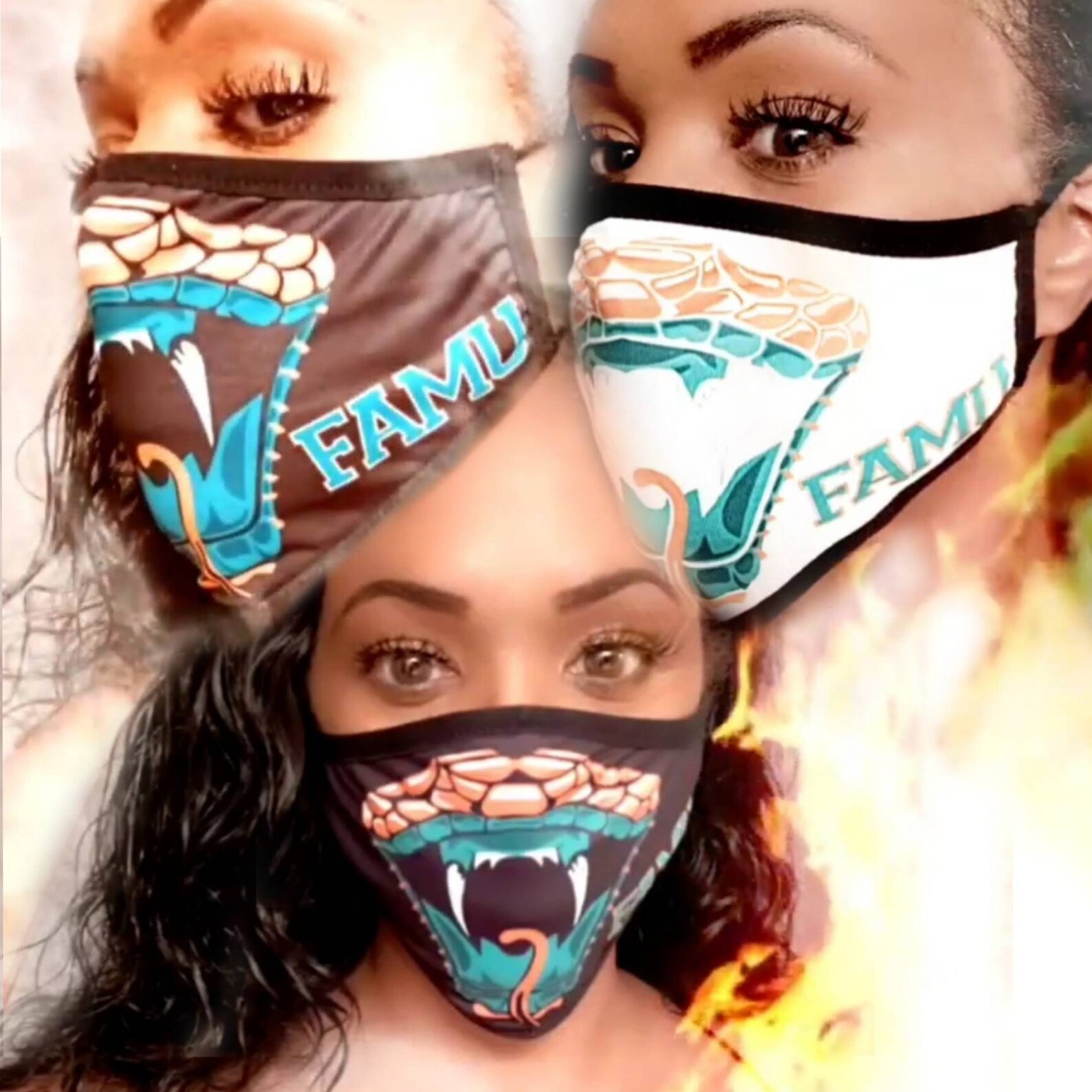 Black Rattler Bite Mask - Etsy