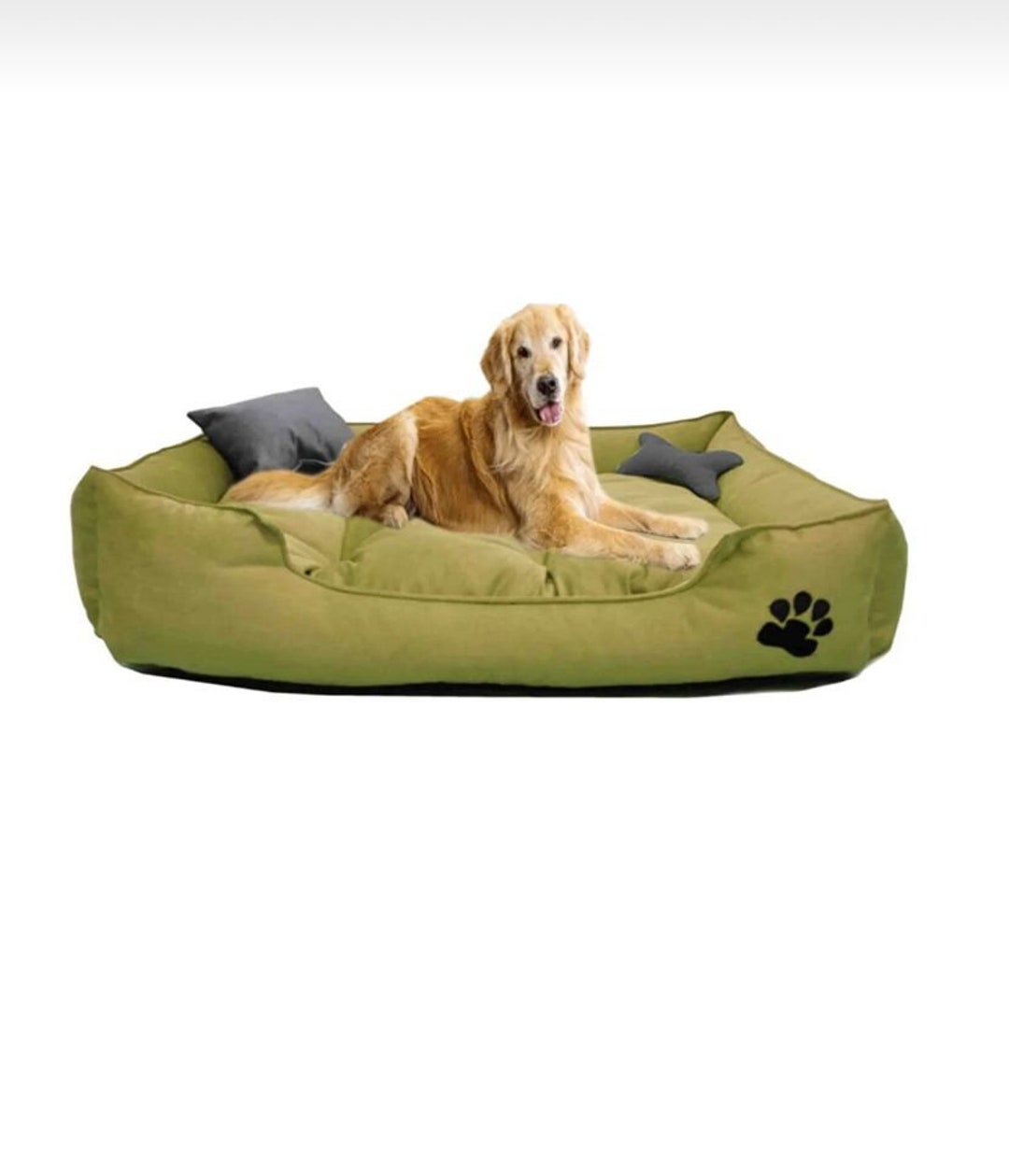 Large Size Bed for Older Dog, Washable Soft Fabric Dog Bed, Extra Large