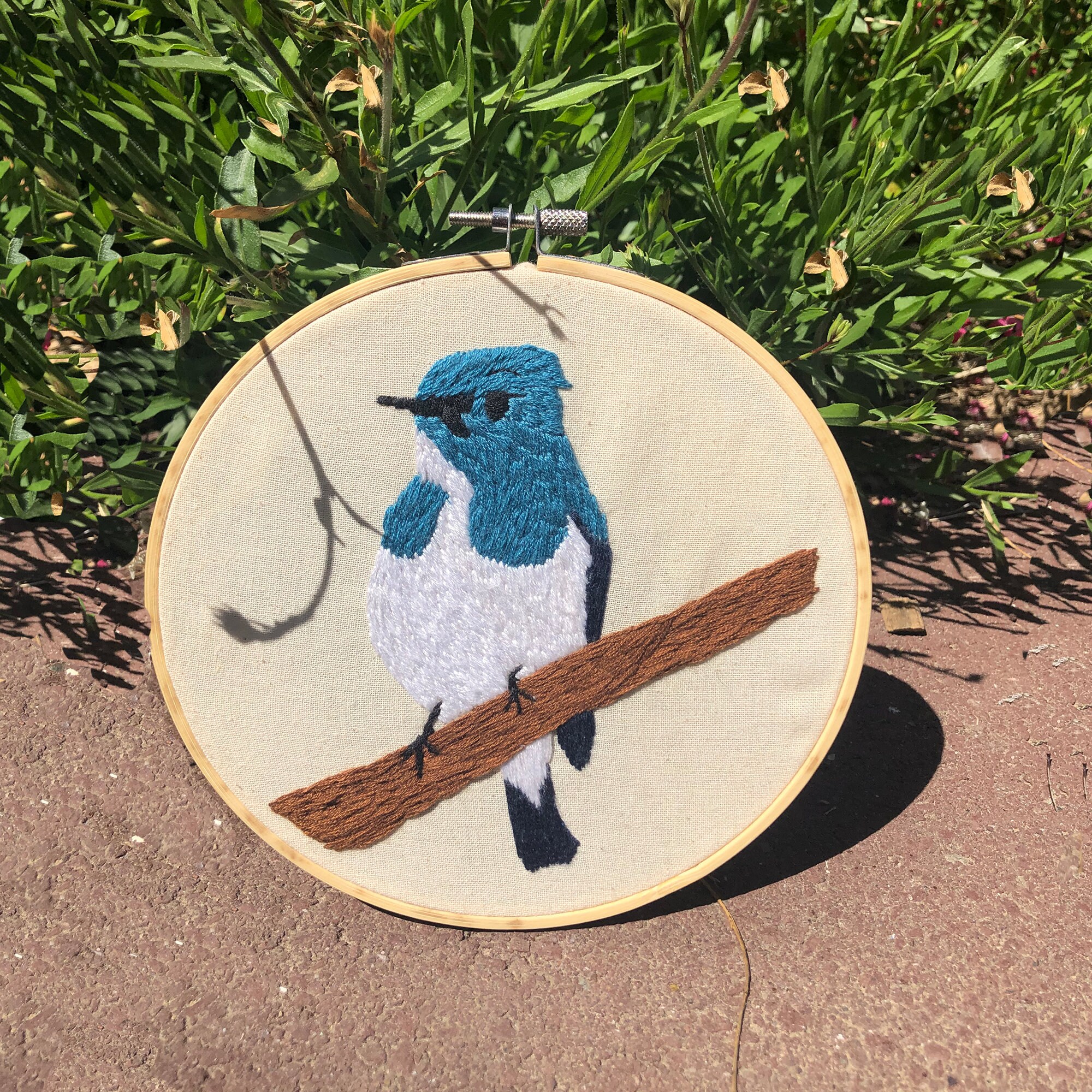 Cerceau de Broderie Décoration Oiseau