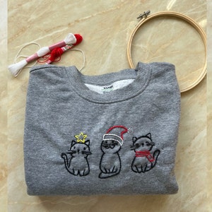 Christmas cat sweater