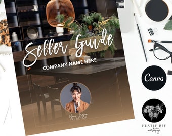 Real Estate Home Seller Guide Templates,  Pre-Listing Guide, Team Listing Presentation, Printable Home Seller Guide | Real Estate Marketing